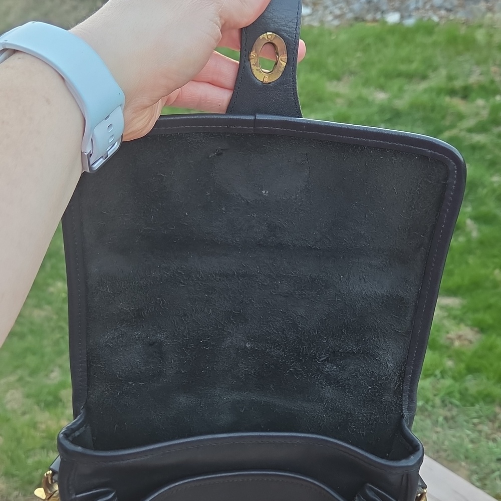 Coach Vintage Station 5130 Bag 1992 Black Leather $500 Estimated Retail GUC - Picture 13 of 17